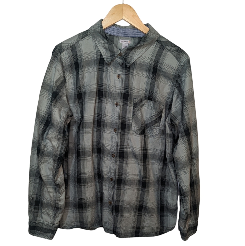 Carhartt Women's Long Sleeve Button Down Shirt - Size XL (16/18)